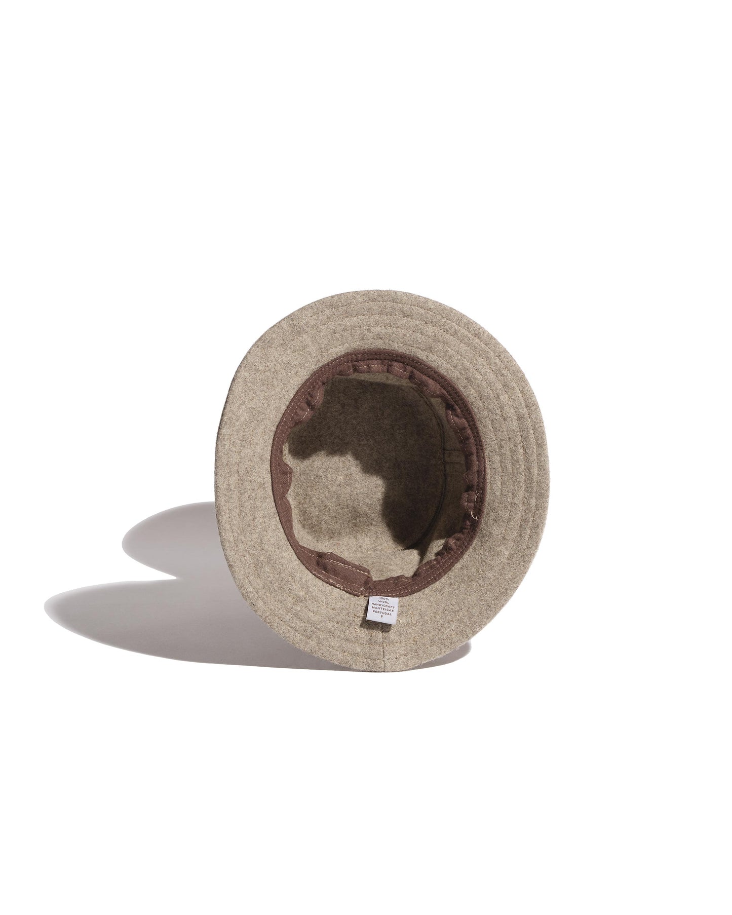 Chapeau mixte en laine burel beige