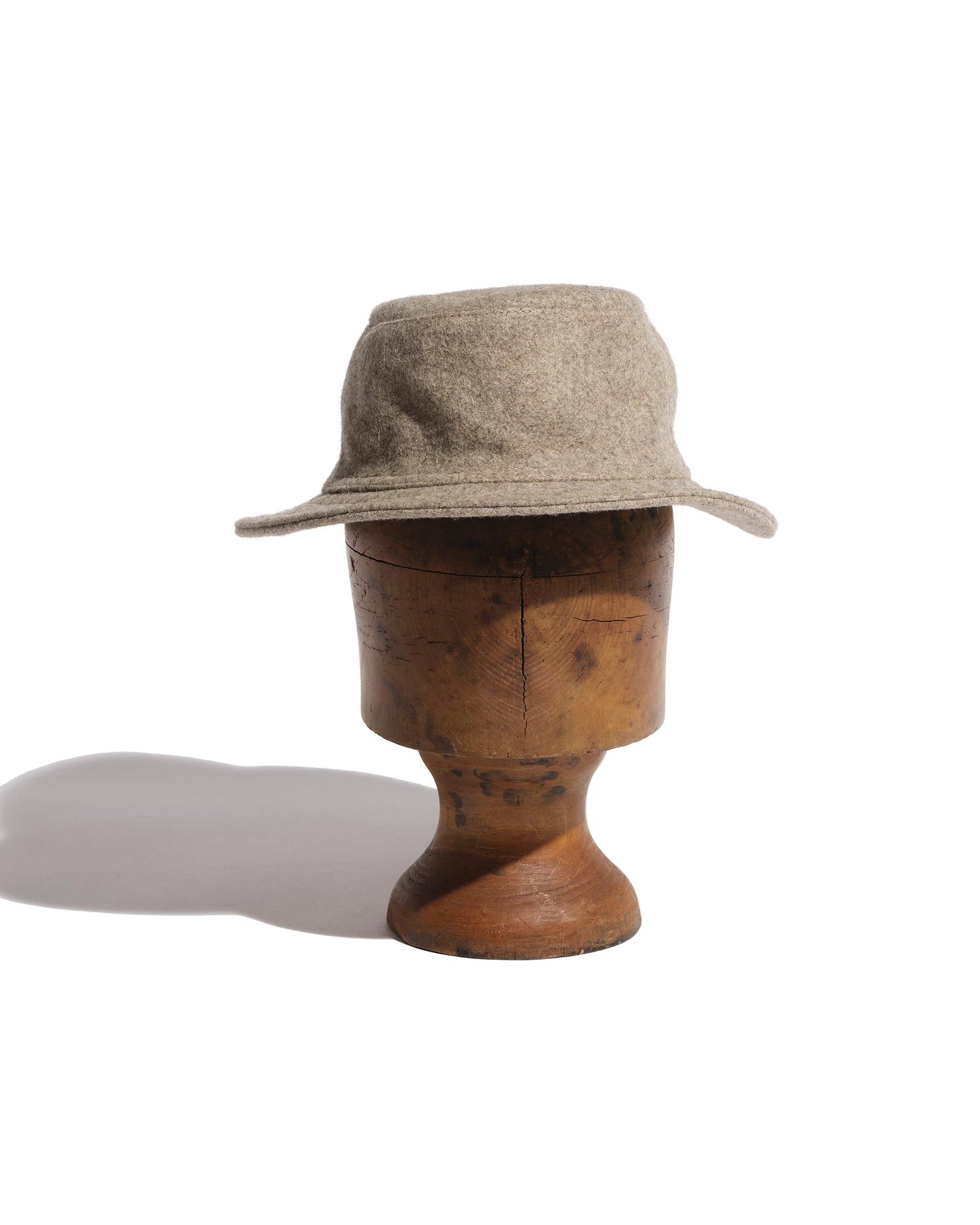 Chapeau mixte en laine burel beige