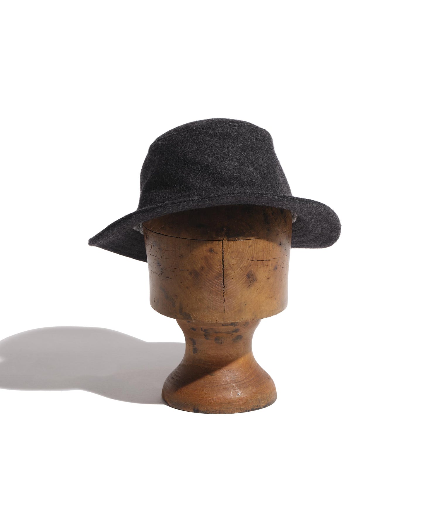 Chapeau mixte en laine burel anthracite
