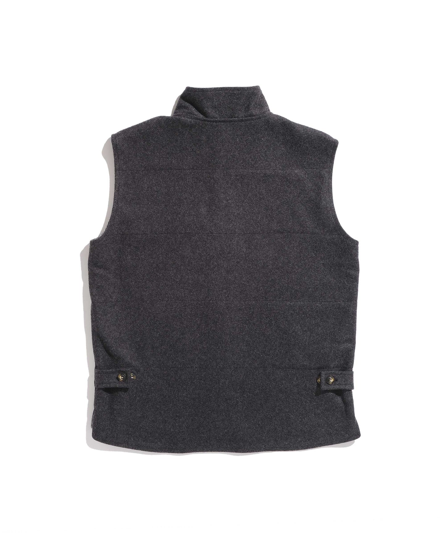 Gilet col montant laine burel anthracite