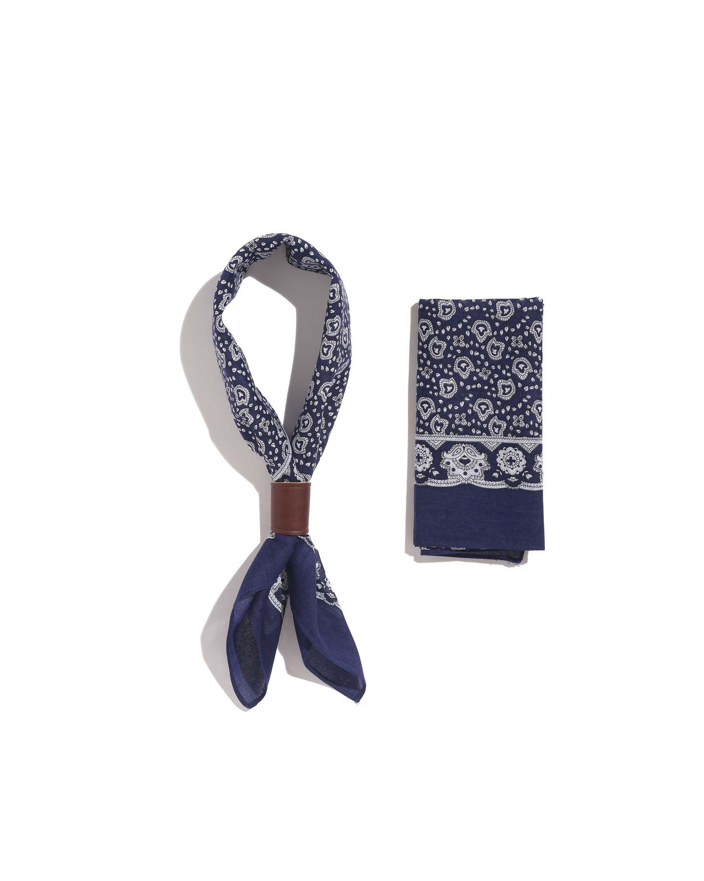 Bandana traditionnel 100% coton marine