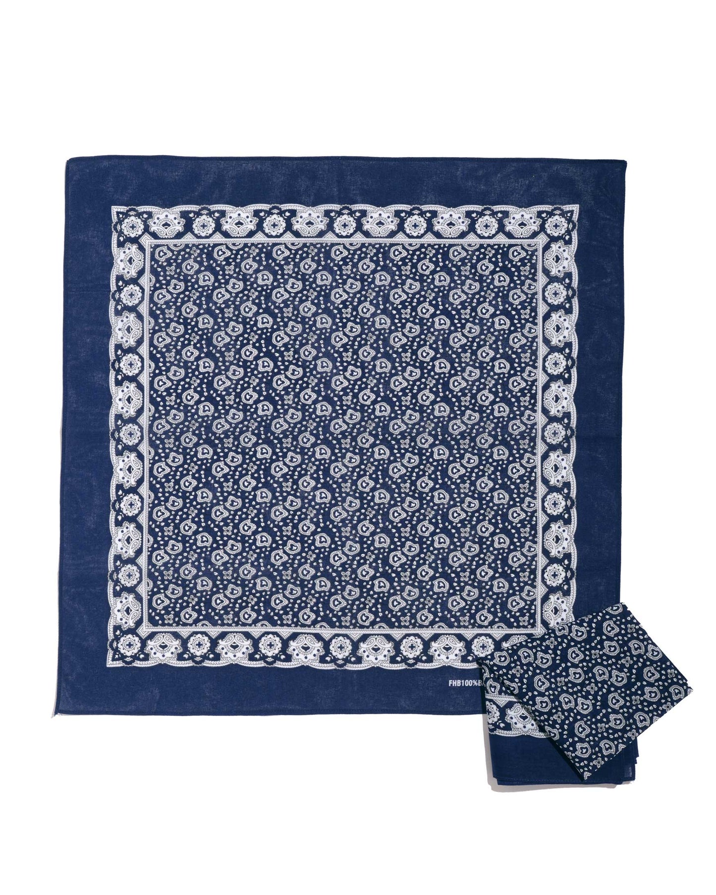 Bandana traditionnel 100% coton marine