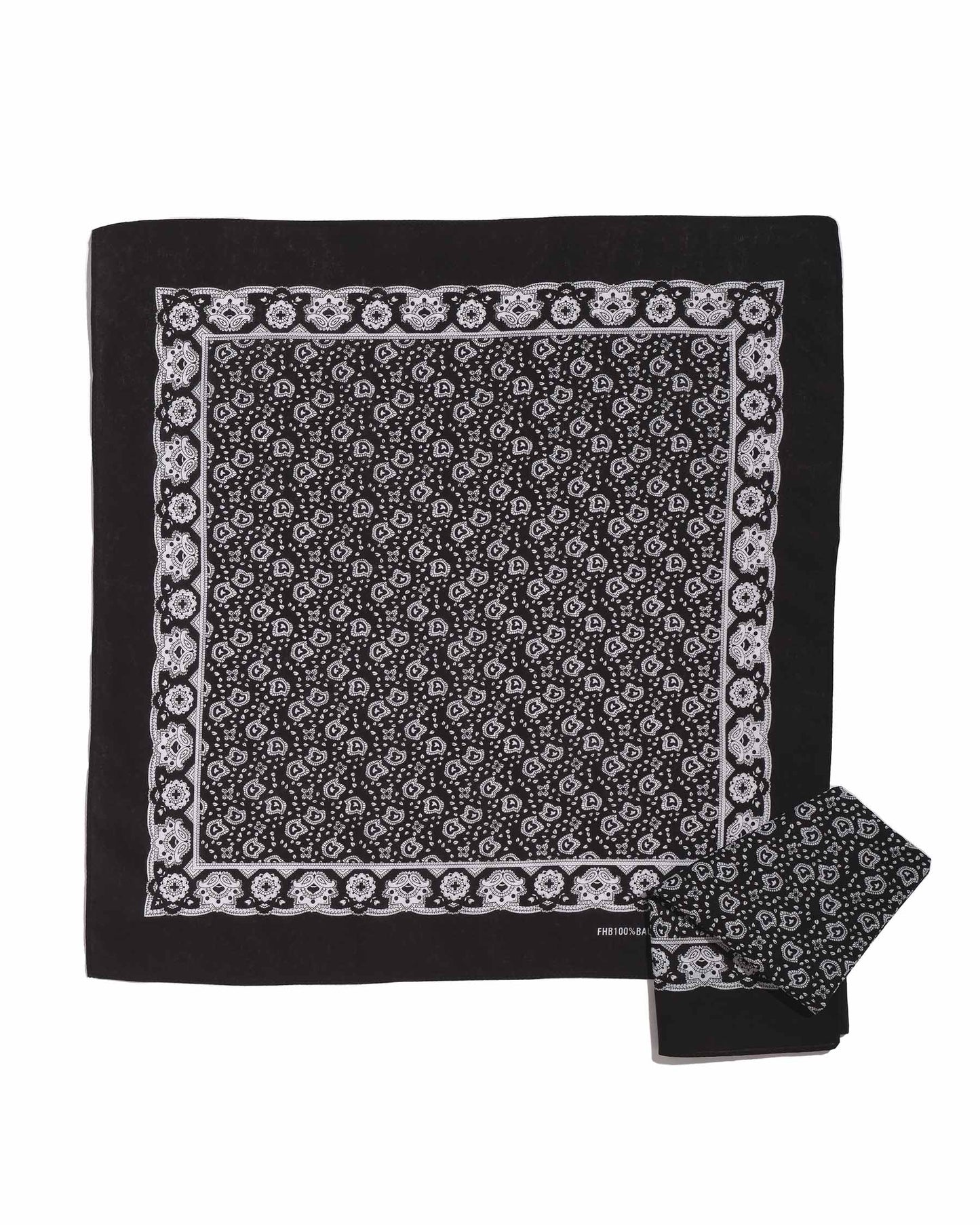 Bandana traditionnel 100% coton noir