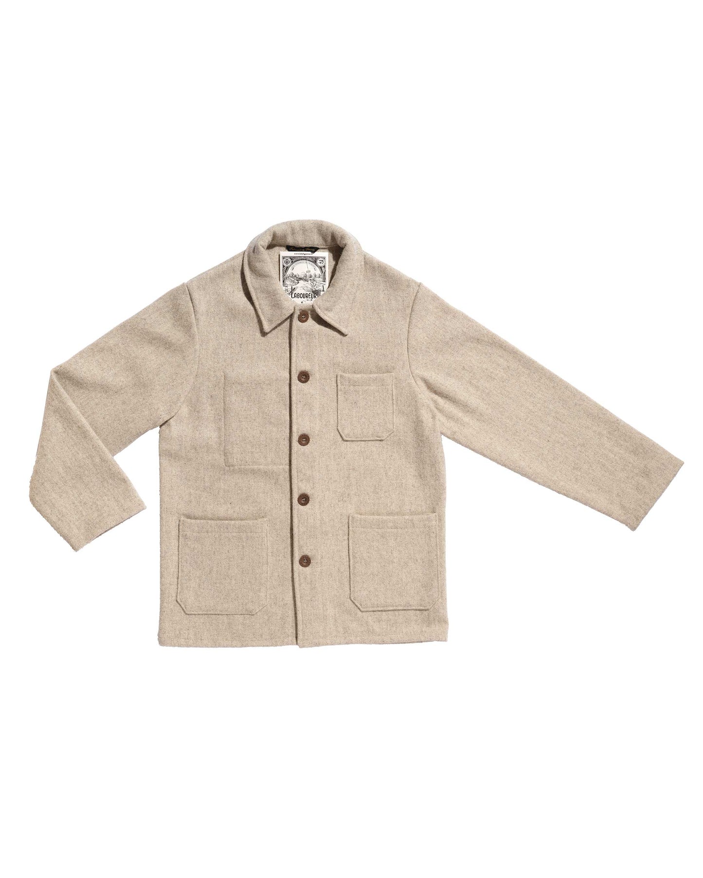 Veste de berger laine burel marron