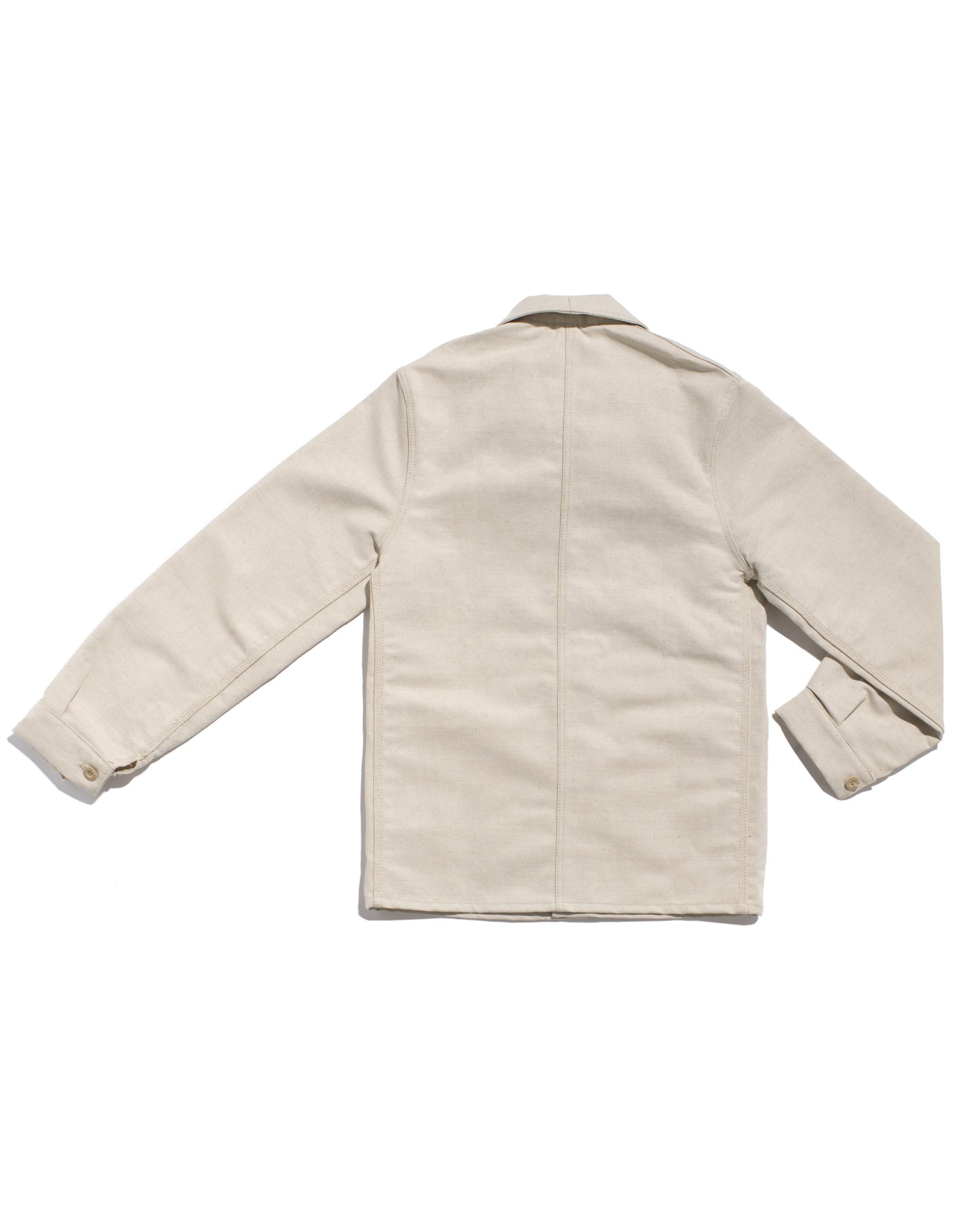 Veste de travail métis lin/coton écru