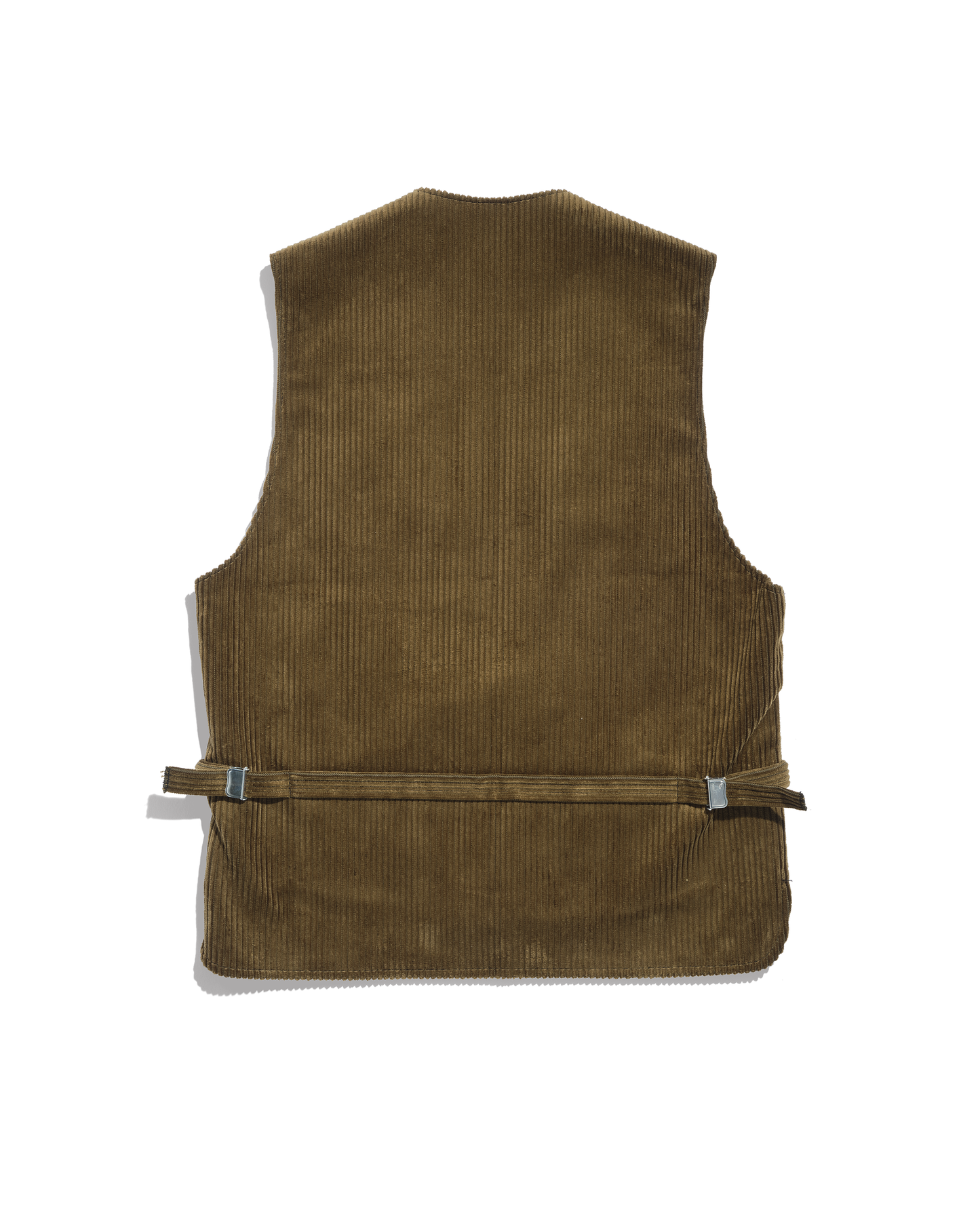 Gilet corporatif allemand velours jonc brun olive