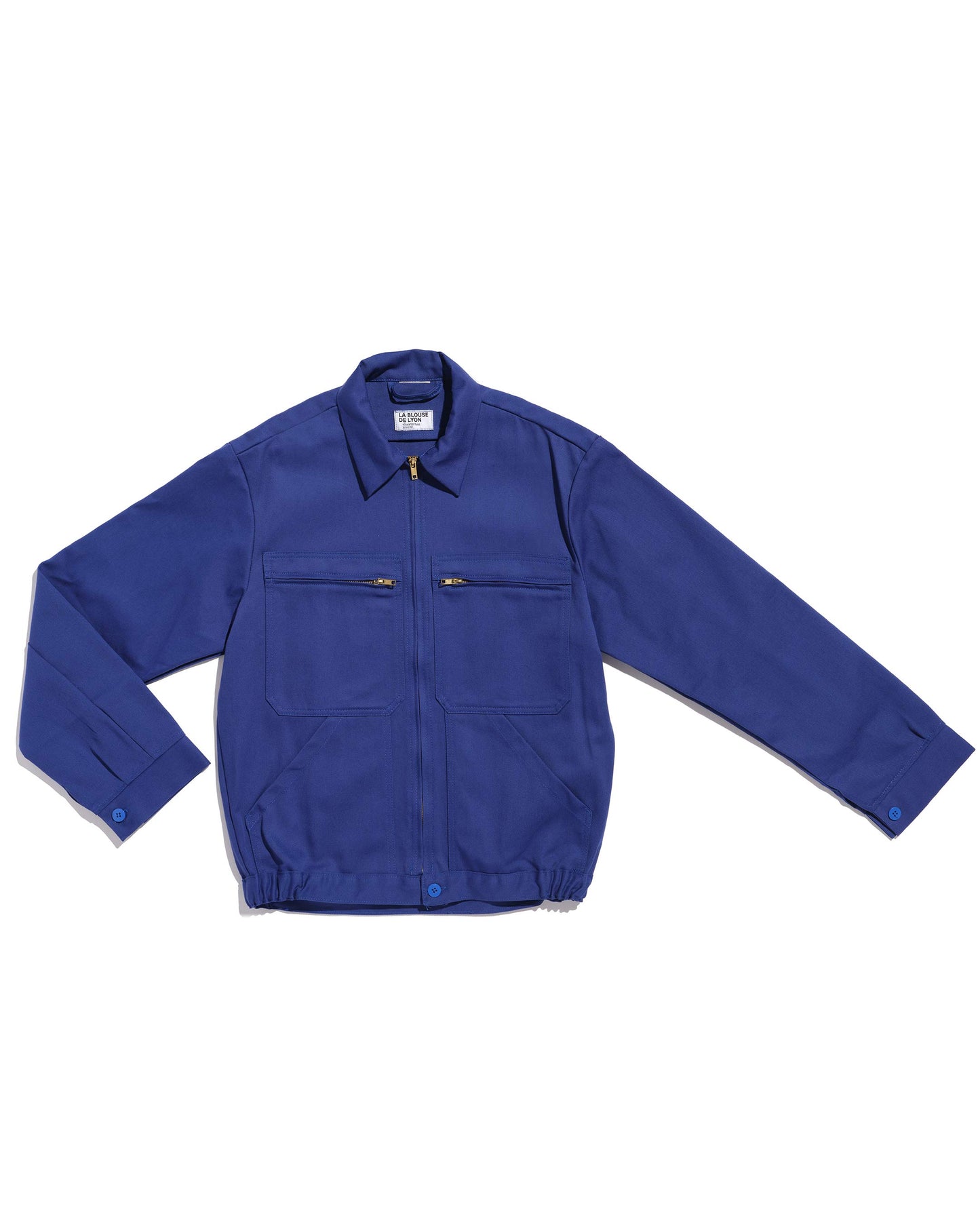 Blouson de travail zippé bleu bugatti