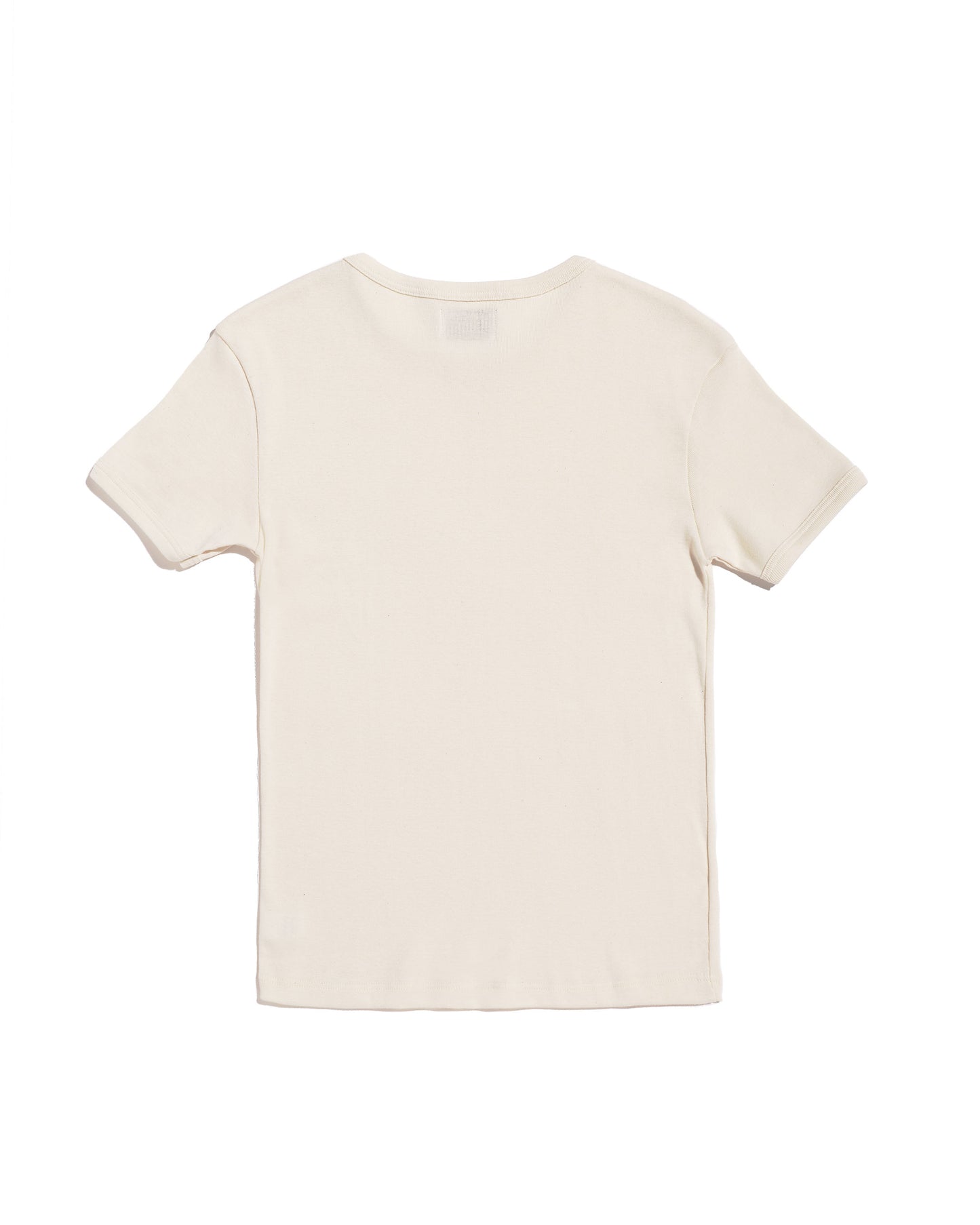 T-shirt col rond côte 1X1 - La Blouse de Lyon
