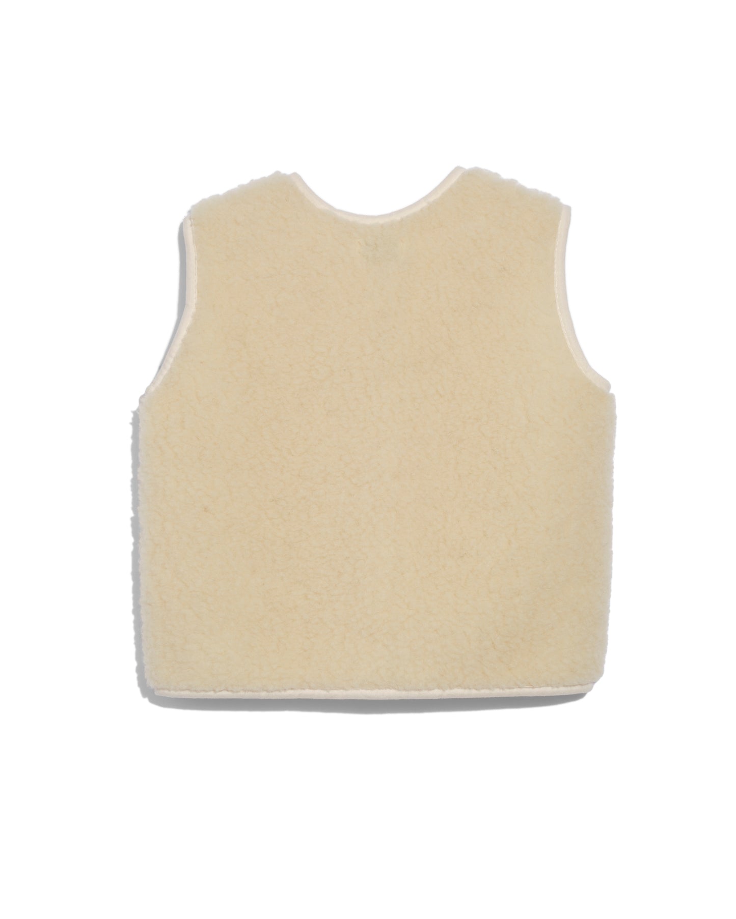 Short sheep wool vest