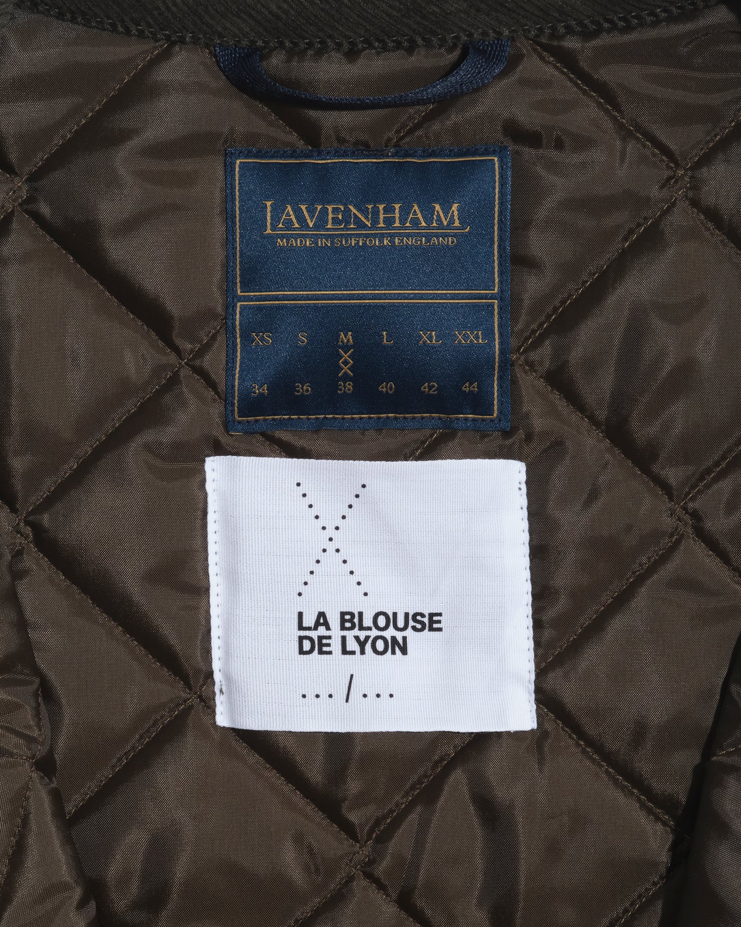 Gilet matelassé coupe mixte - olive - Lavenham X La Blouse de Lyon