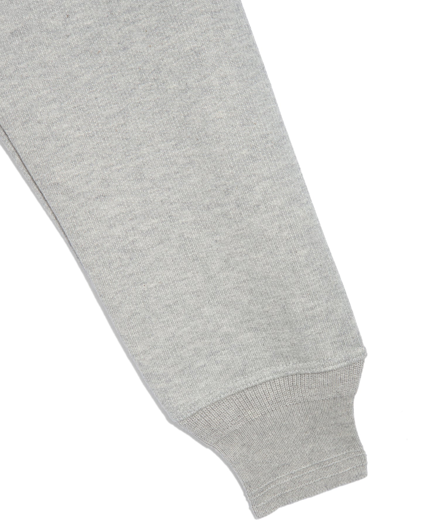 Oversized gray brushed fleece sweatshirt