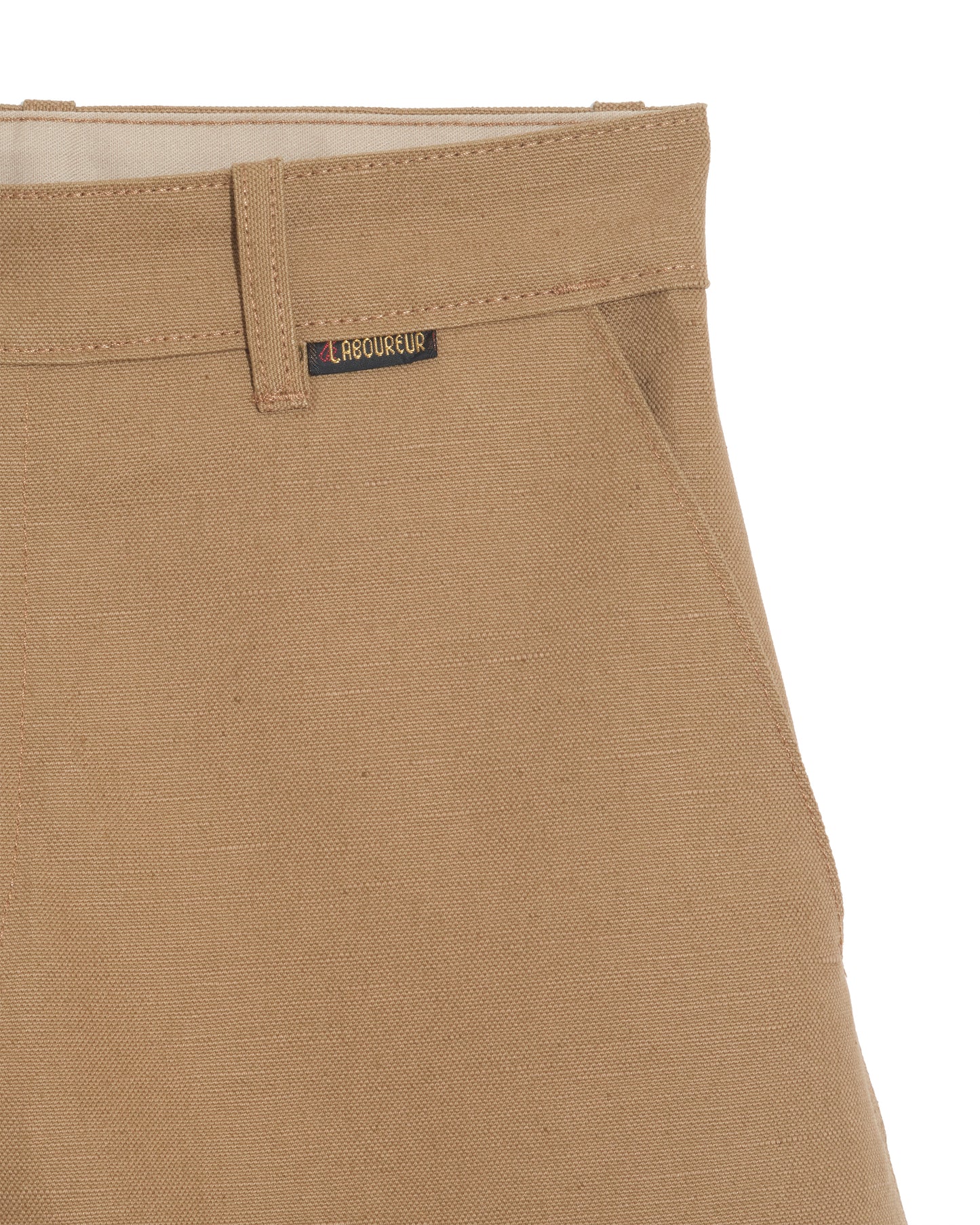 Largeot with loops Le Laboureur in beige linen/cotton mix