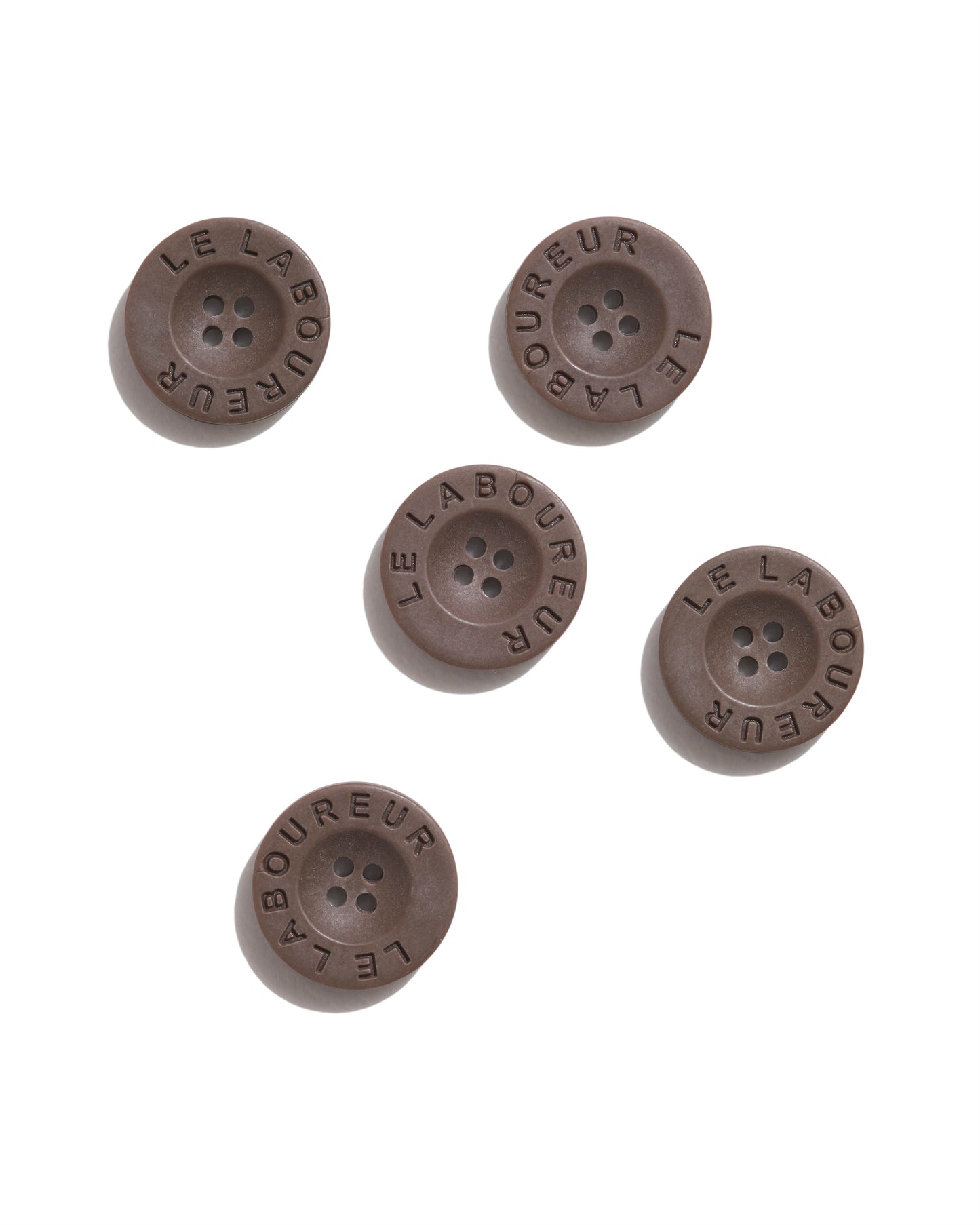 Jeu de 5 boutons 22mm plastique - Le Laboureur