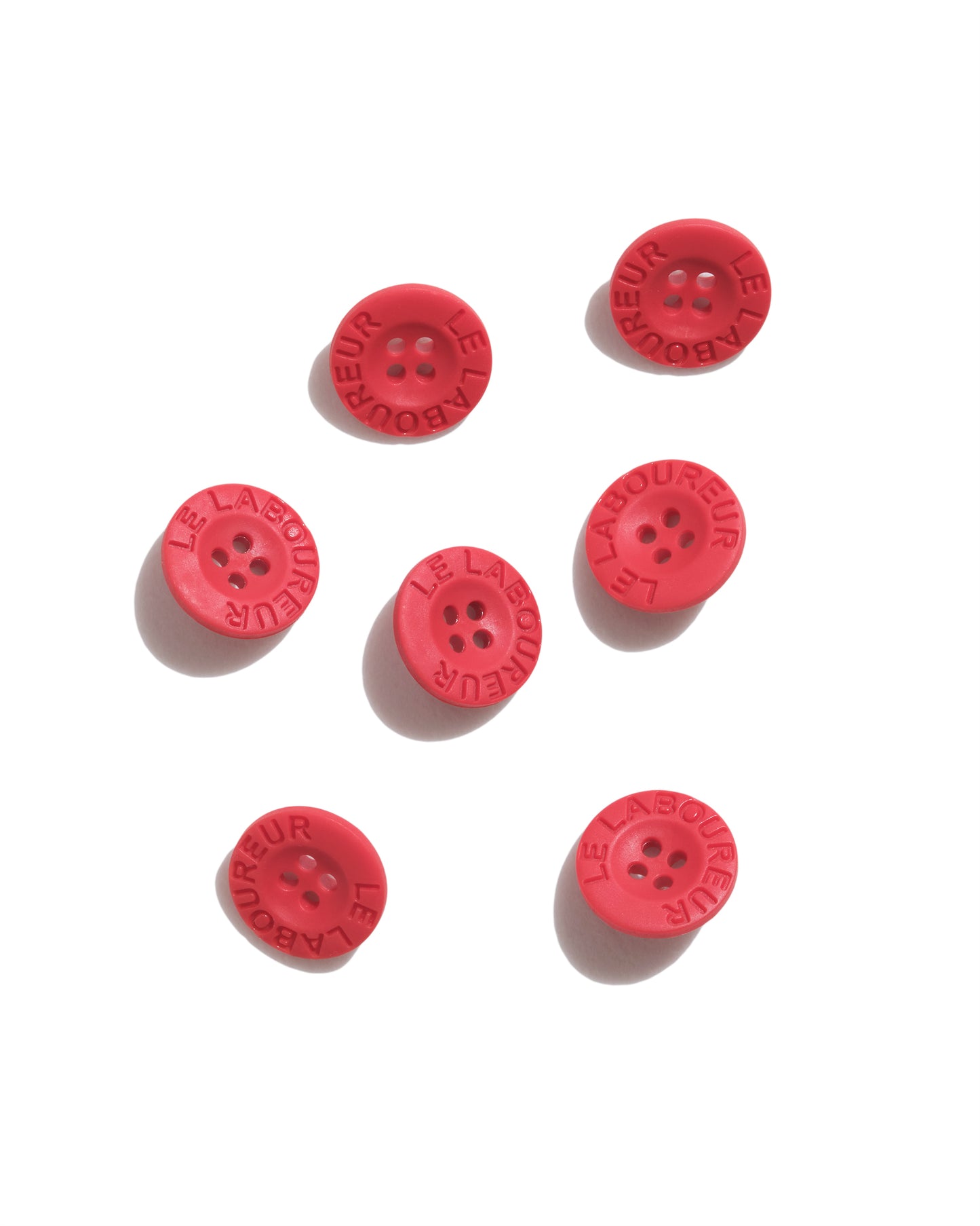 Jeu de 7 boutons 14mm plastique - Le Laboureur