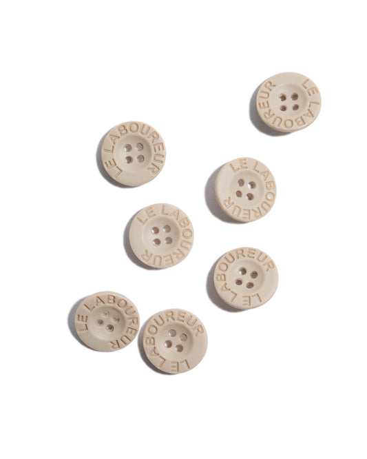 Jeu de 5 boutons 22mm bois - Le Laboureur