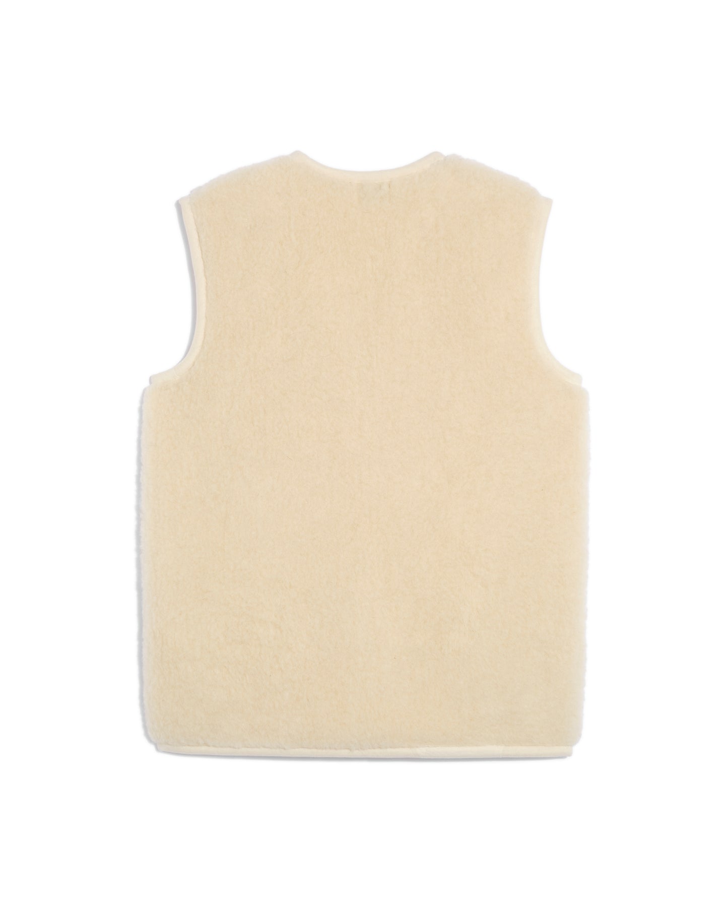 Short sheep wool vest