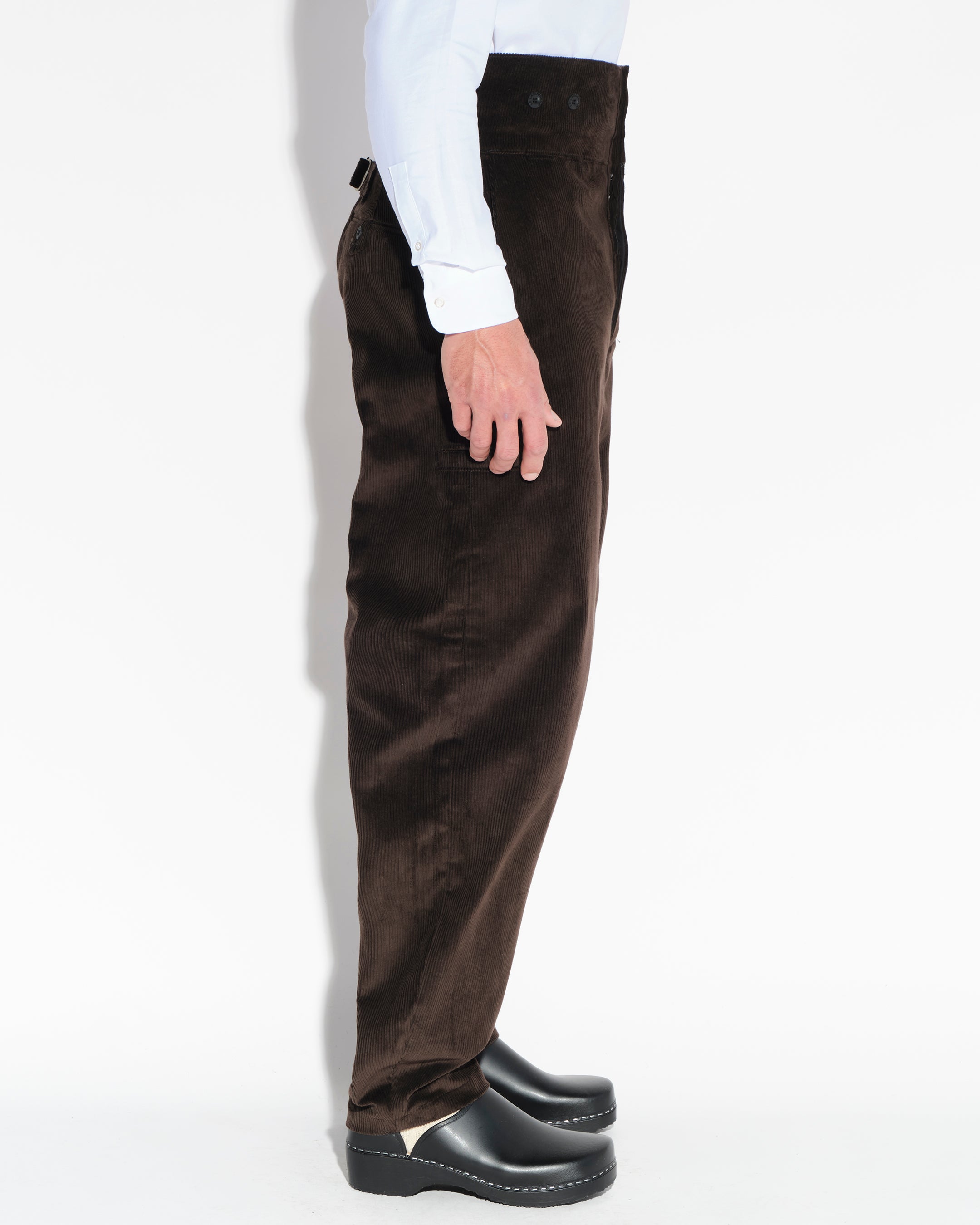 Largeot velvet with tie straps - brown – La Blouse de Lyon