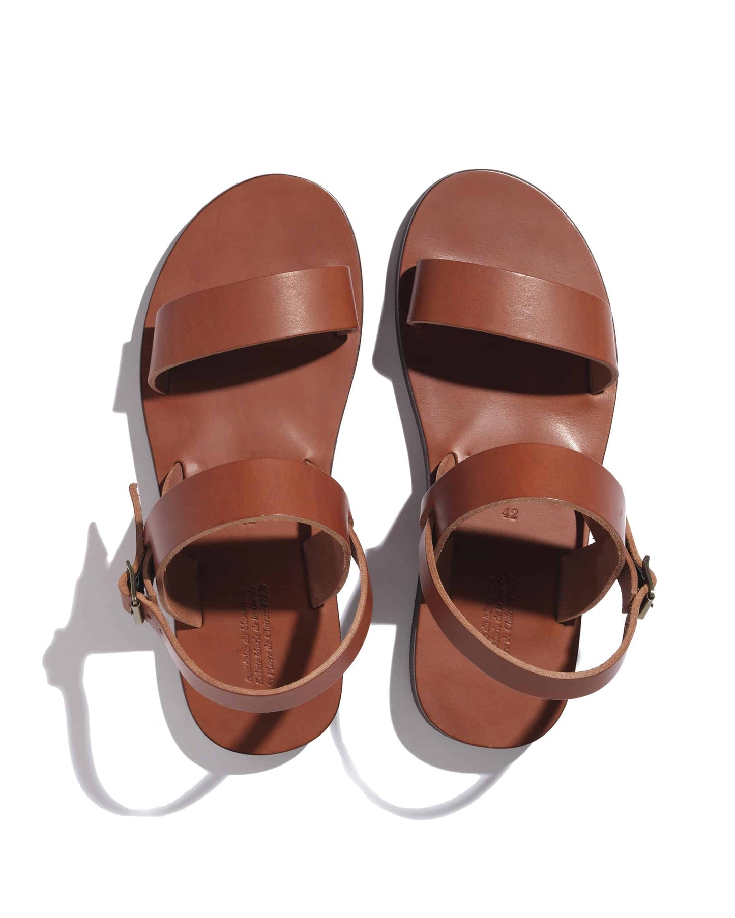 Brown women's monastic sandals