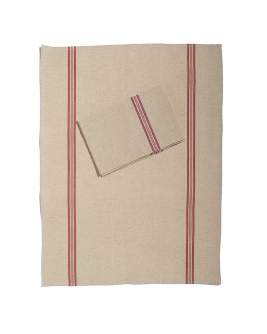 Mixed linen/cotton tea towel