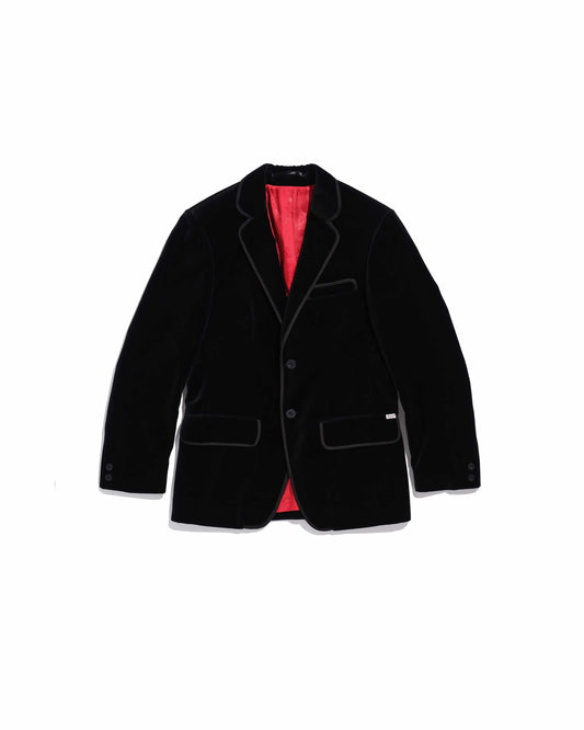 Men's black velvet gardian jacket