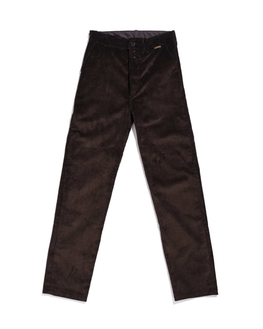 Straight brown corded velvet pants (discounted sizes 34 and 36)