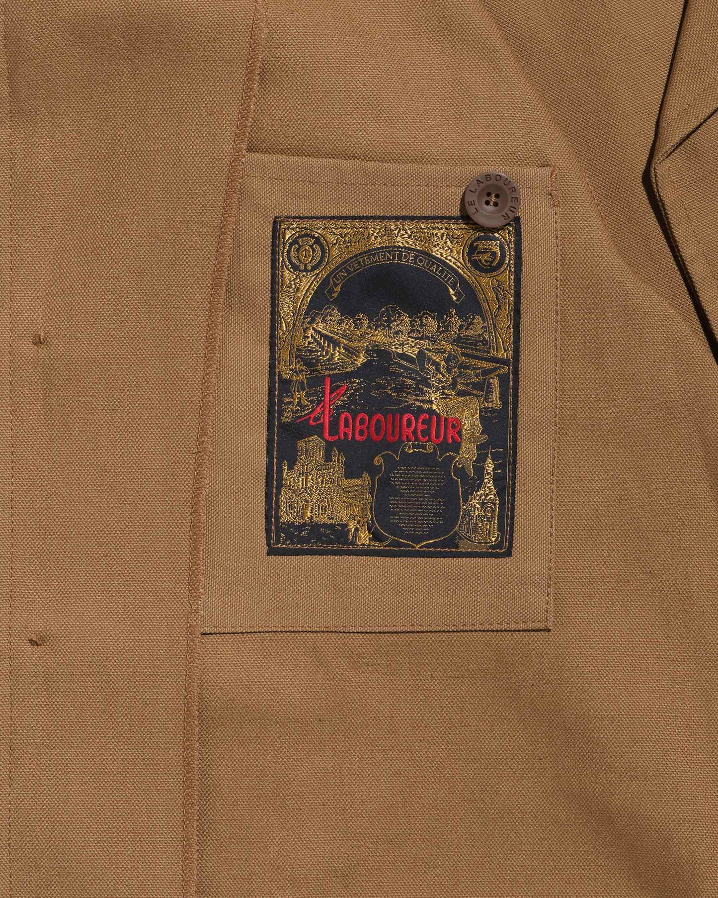 Le Laboureur sports jacket linen/cotton beige