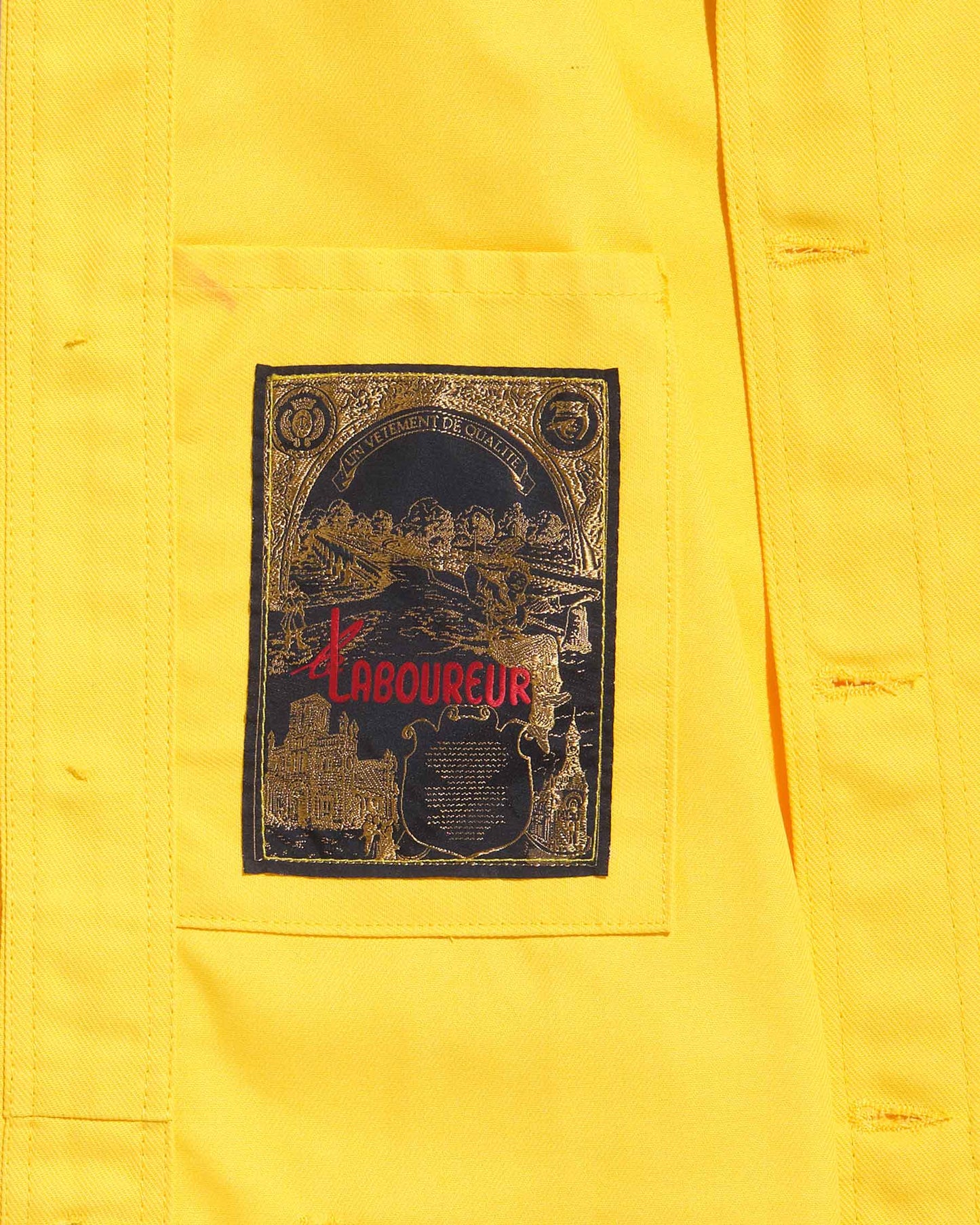 Le Laboureur lemon yellow work jacket