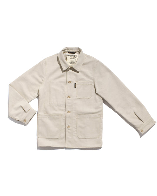 Le Laboureur linen/ecru cotton work jacket