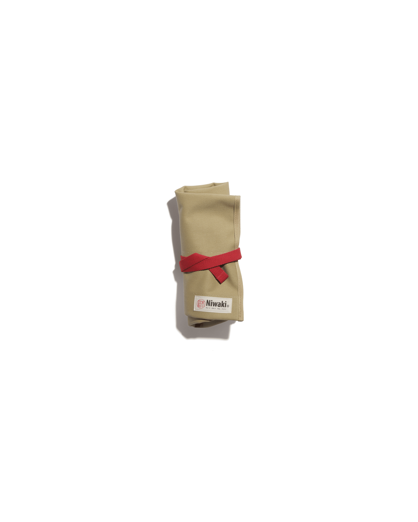 Rolled canvas beige tool holder
