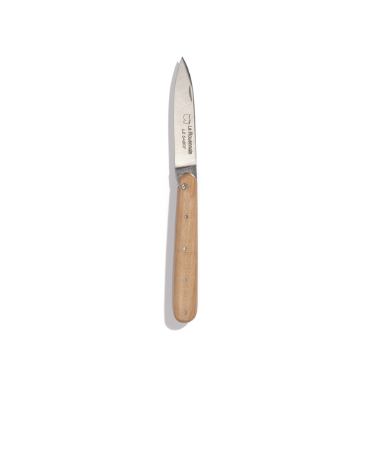 “Le Rouennais” knife in apple wood