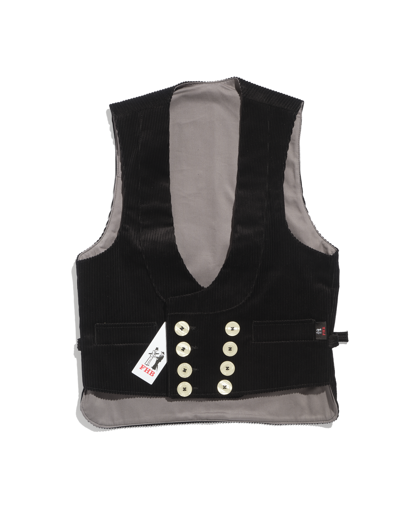 German black rush velvet corporate vest