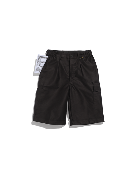 Largeot moleskine Bermuda shorts with pockets