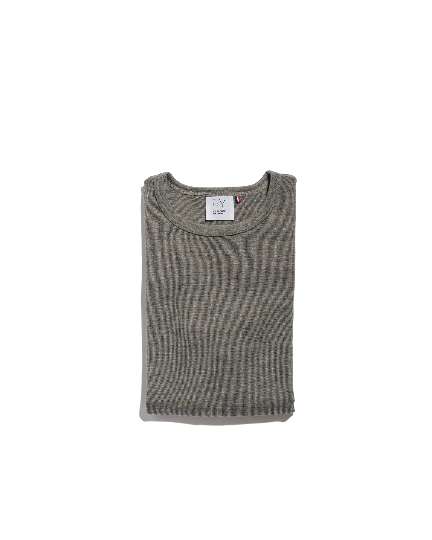 Gray 100% merino long-sleeved sweater