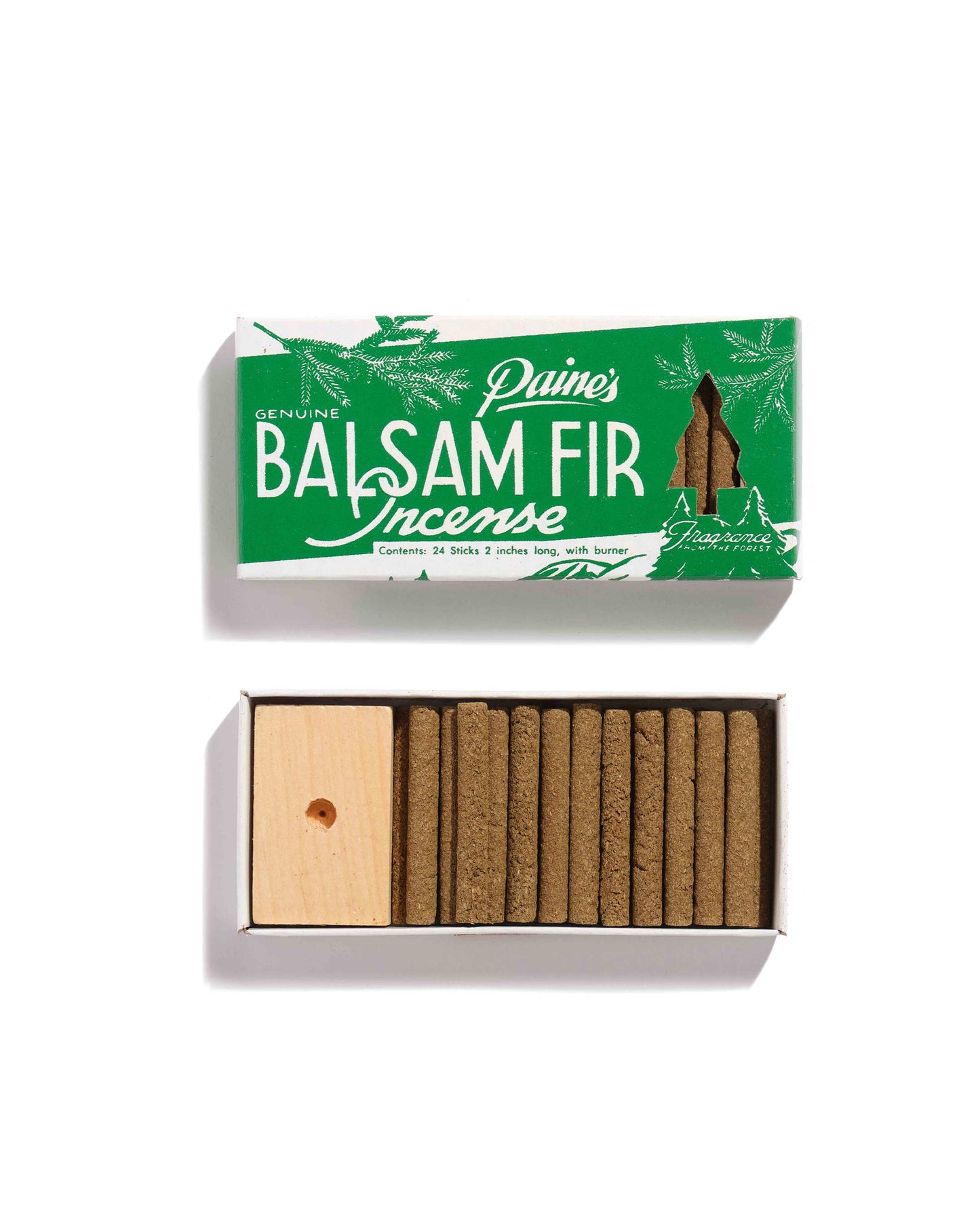 Natural balsam fir incense sticks